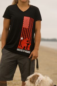 STS Ladies T-Shirt: Vertical Flag